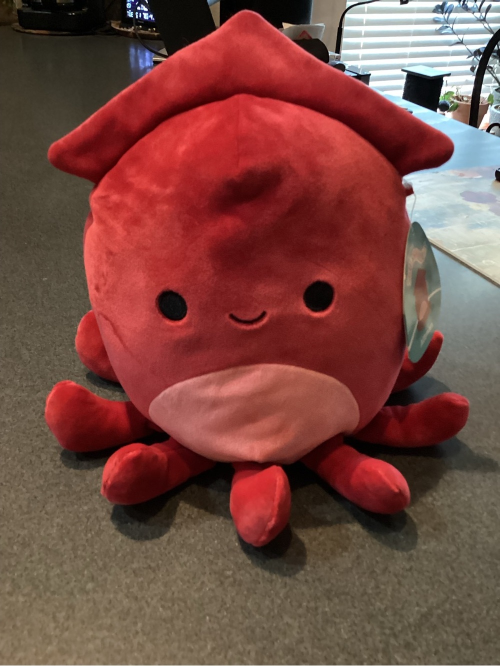Squishmallows Red & Pink Plush Octopus